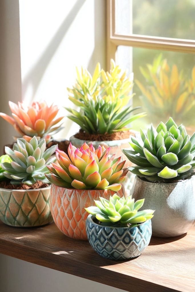 sen đá để cảnh sửa sổ